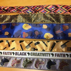 Craft Ribbon 6 pack 23 yds  Black History African American Diversity
